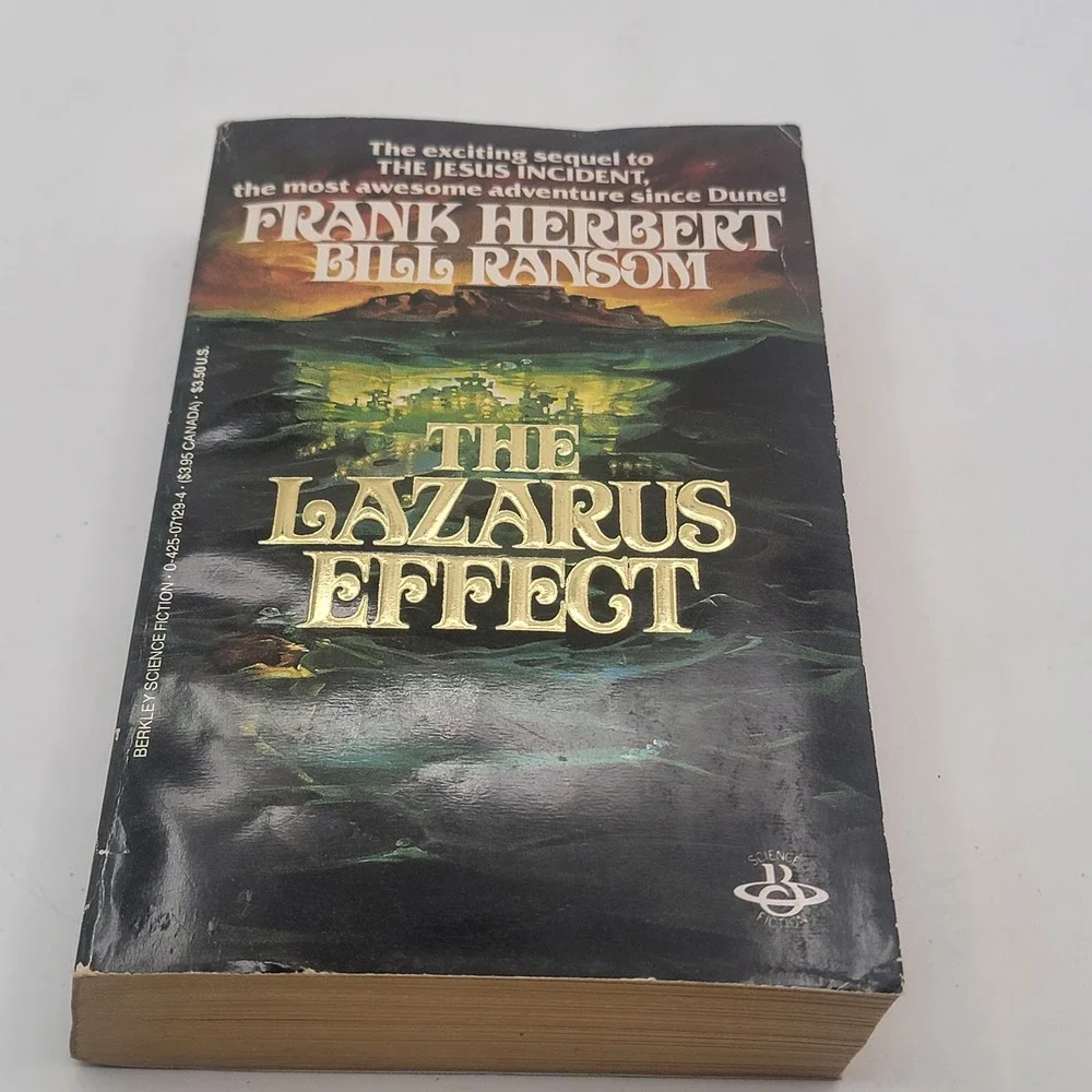 Frank Herbert Bill Ransom The Lazarus Effect Paperback 1983 Sci-Fi Good